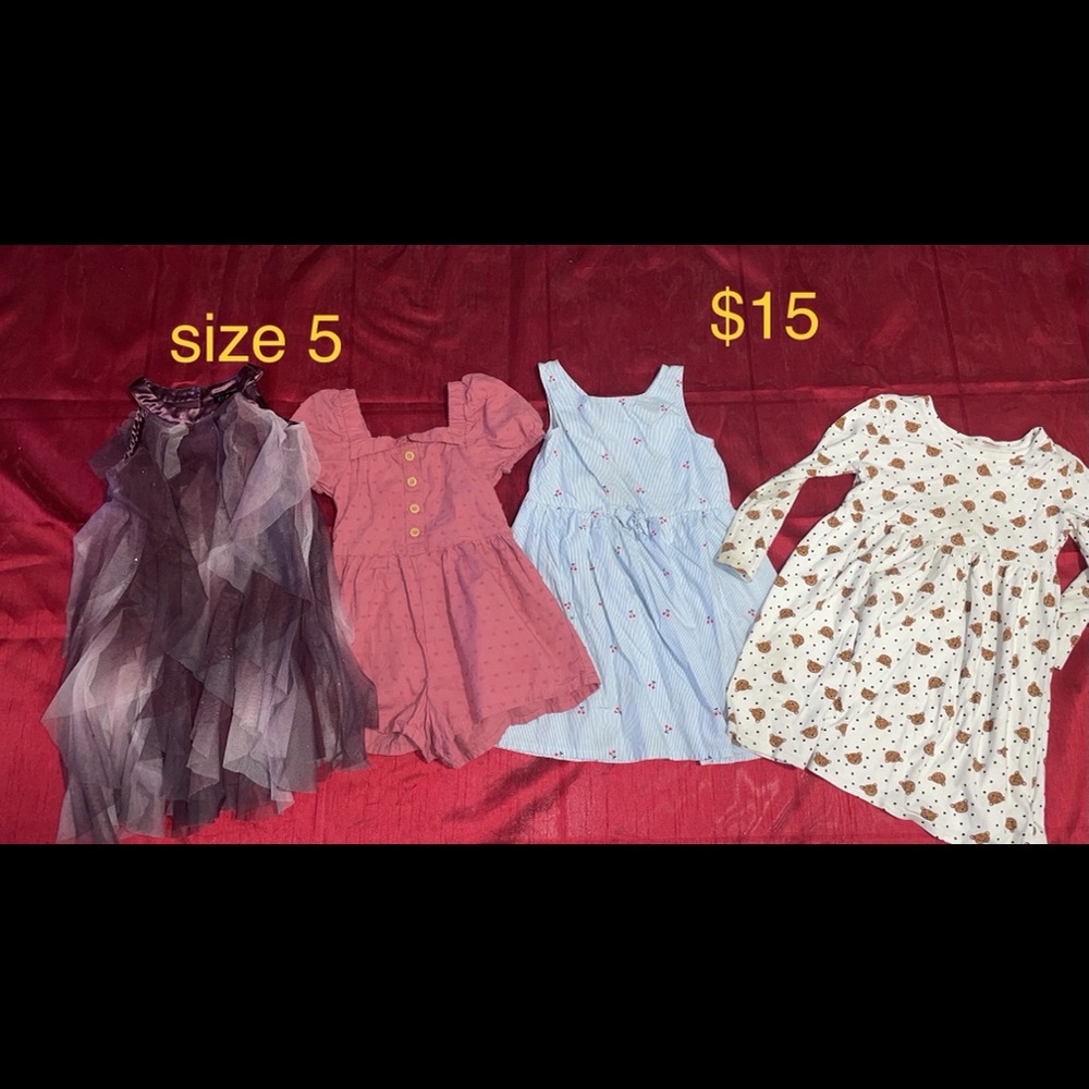 clothes girl 4-5- 6-7 years